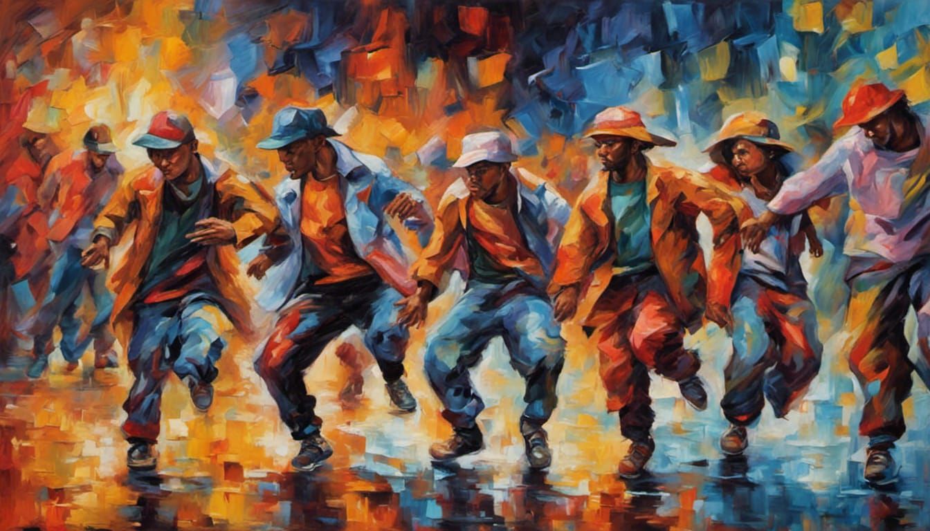 Hip Hop Street Dance Battle AI Generated Artwork NightCafe Creator hip-hop-street-dance-battle-ai-generated-artwork-nightcafe-creator