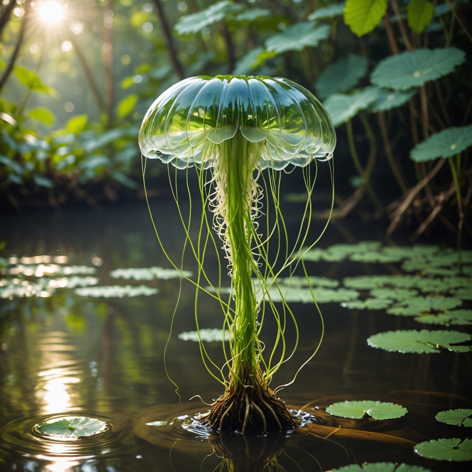 Jellyfish Water Plant  by @PFT Media