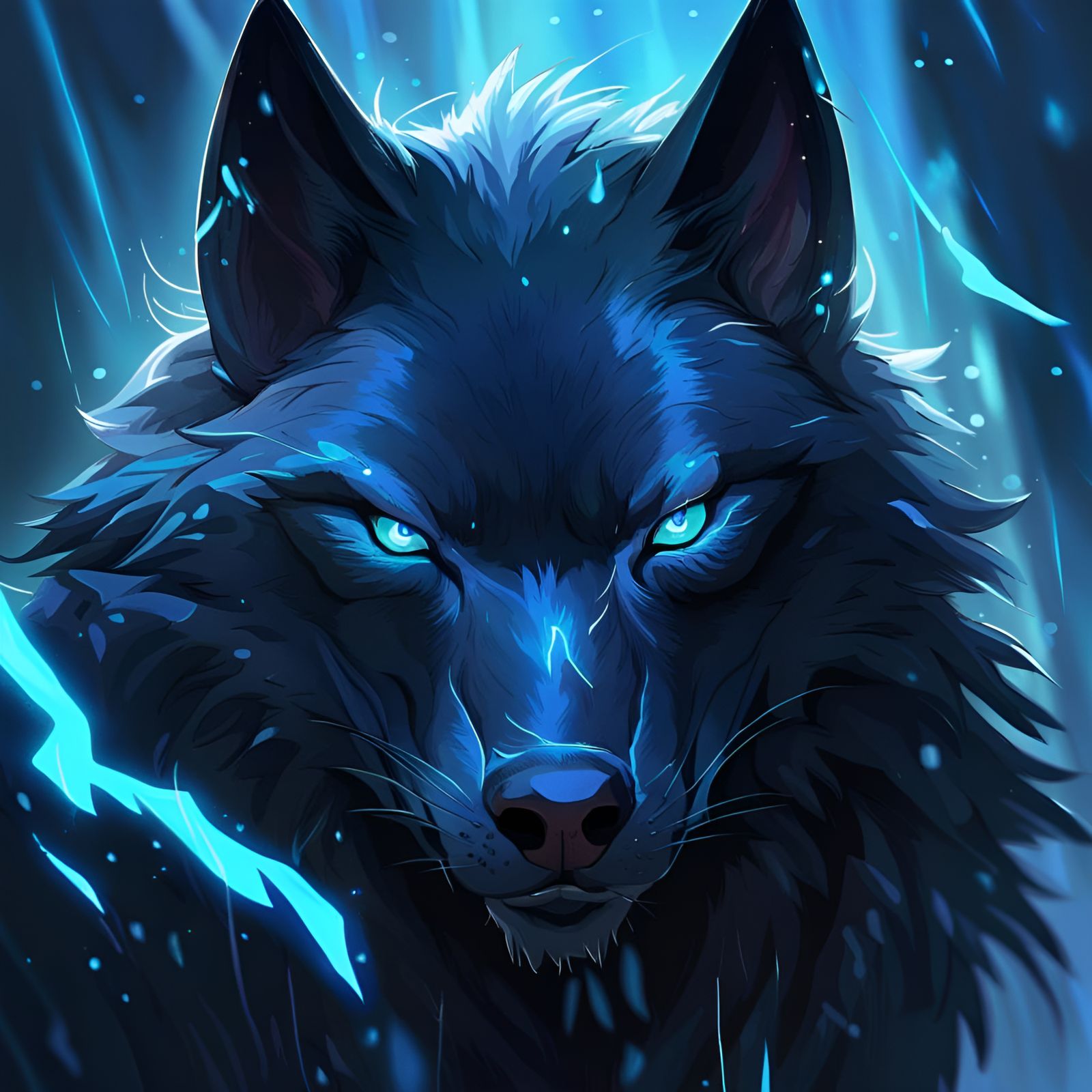 Thunder Wolf - AI Generated Artwork - NightCafe Creator