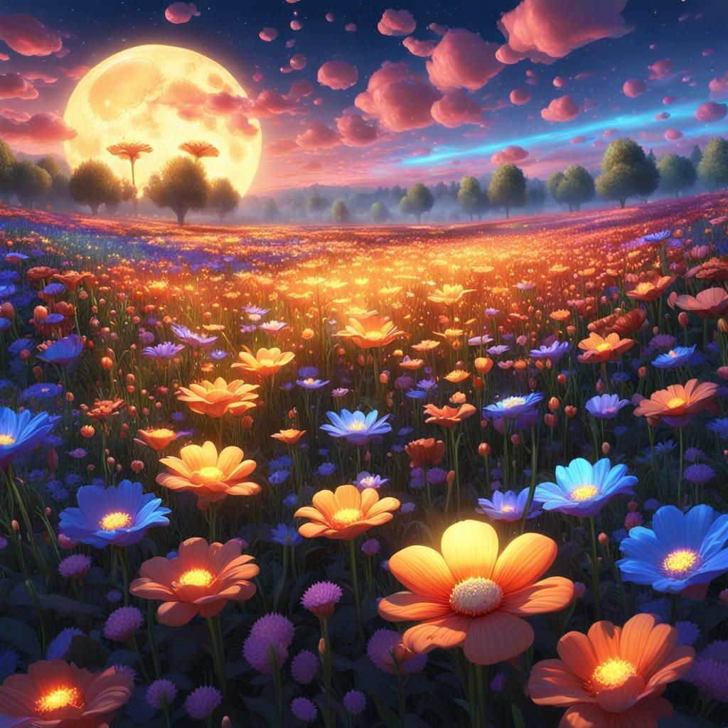 flower field  by @Lostmark