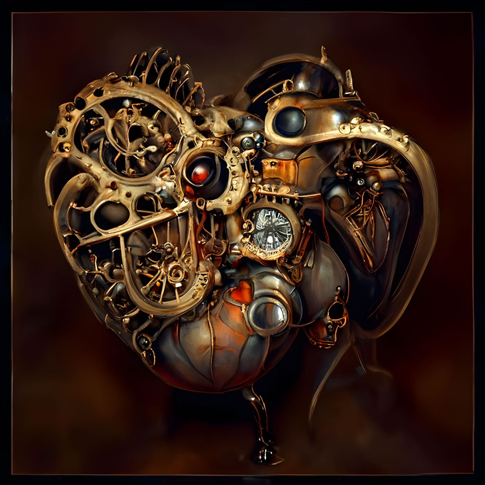Clockwork Heart AI Generated Artwork NightCafe Creator