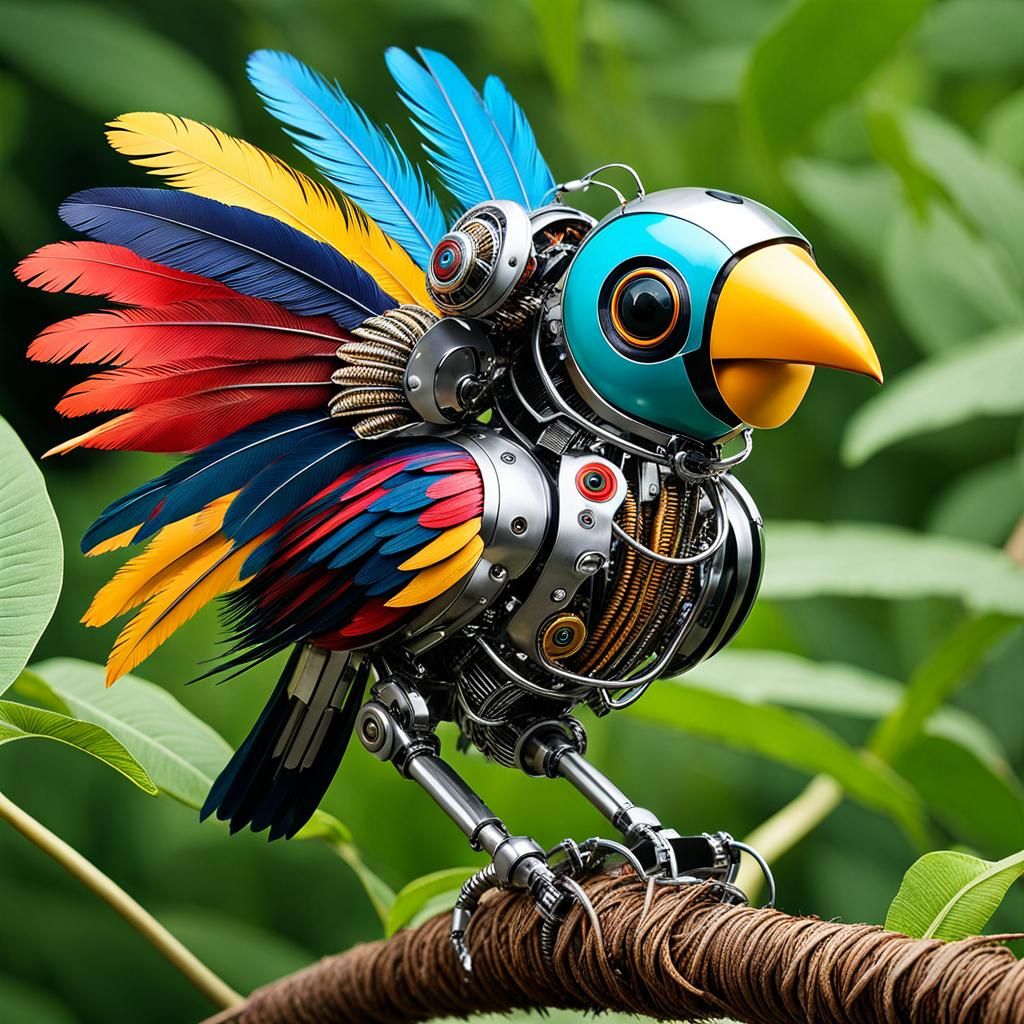  pappagallo robotico  by @Babagigi