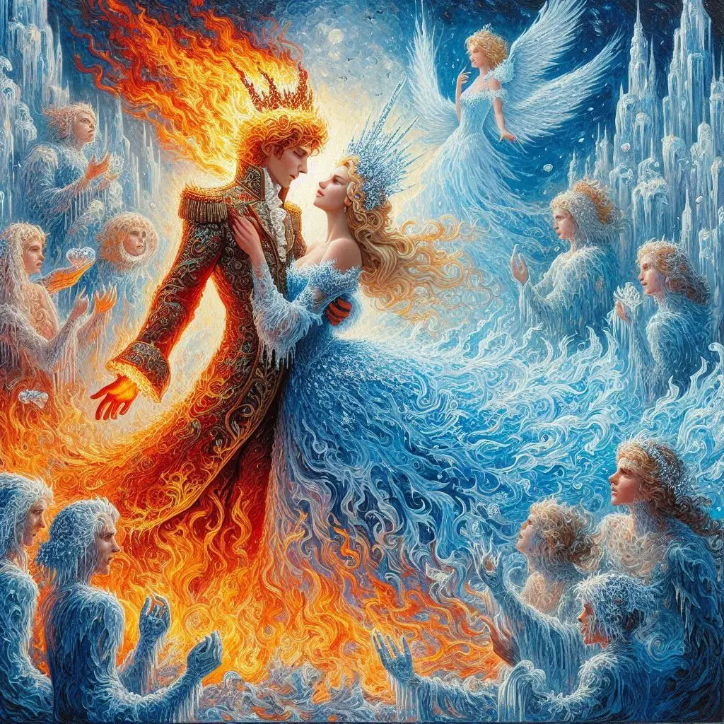 The Fire Prince and the Snow Princess got married!