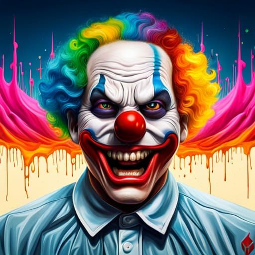 Cyberpunk Clown - AI Generated Artwork - NightCafe Creator