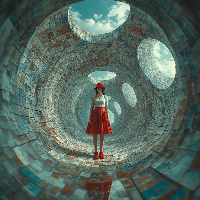 Optical illusion chamber