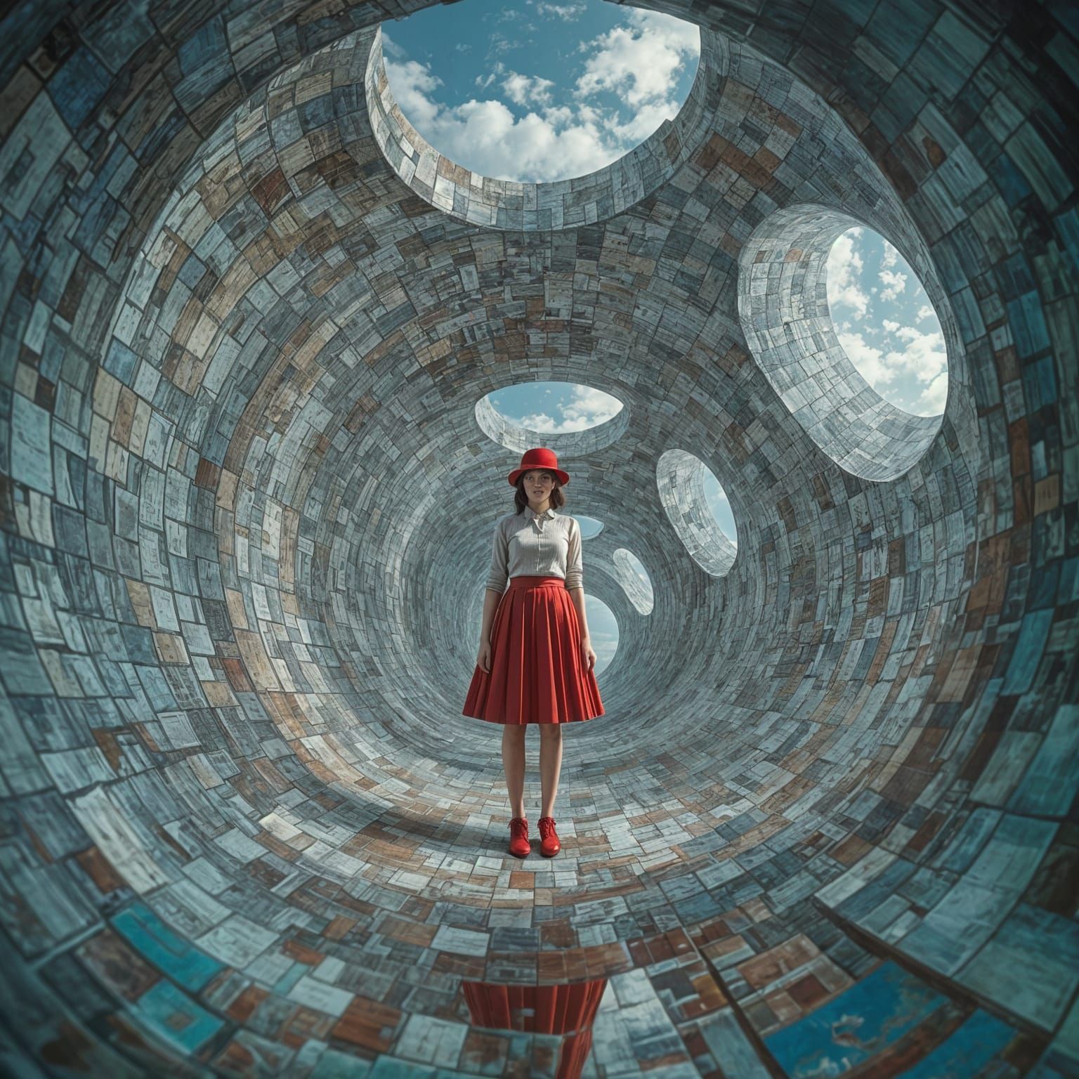 Optical illusion chamber