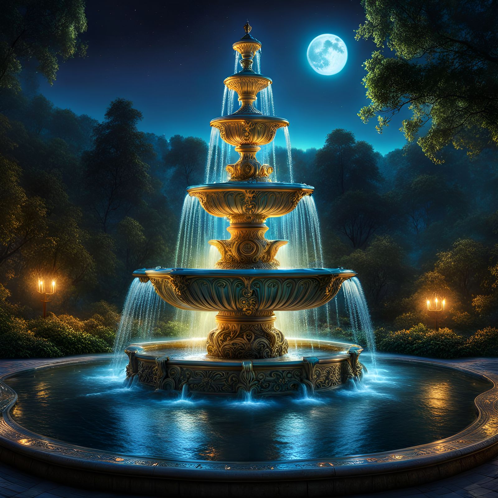 Fountain  by @Mini_aiArt