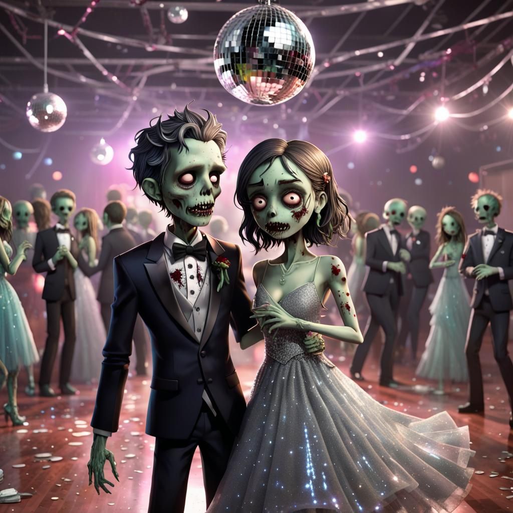 Zombie prom  by @Tia