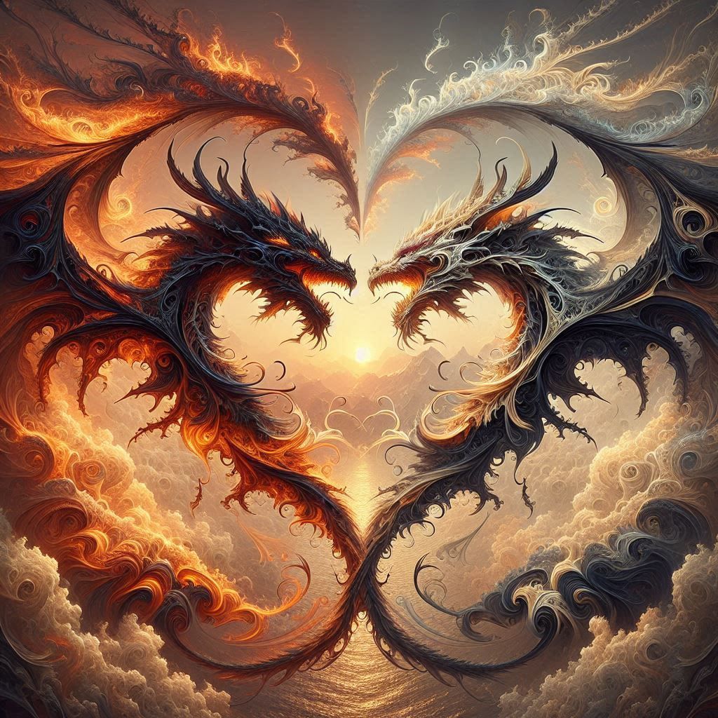 Battle dragons in love