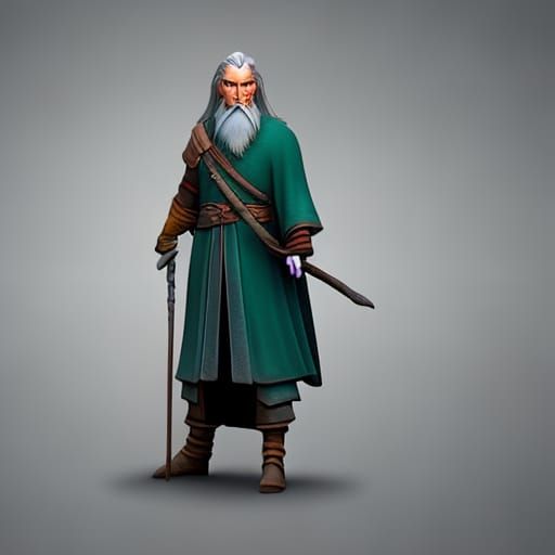 Gandalf, Disney, concept art, 3d digital art, Maya 3D, ZBrus...