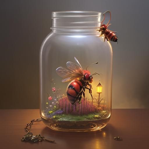 abeja roja