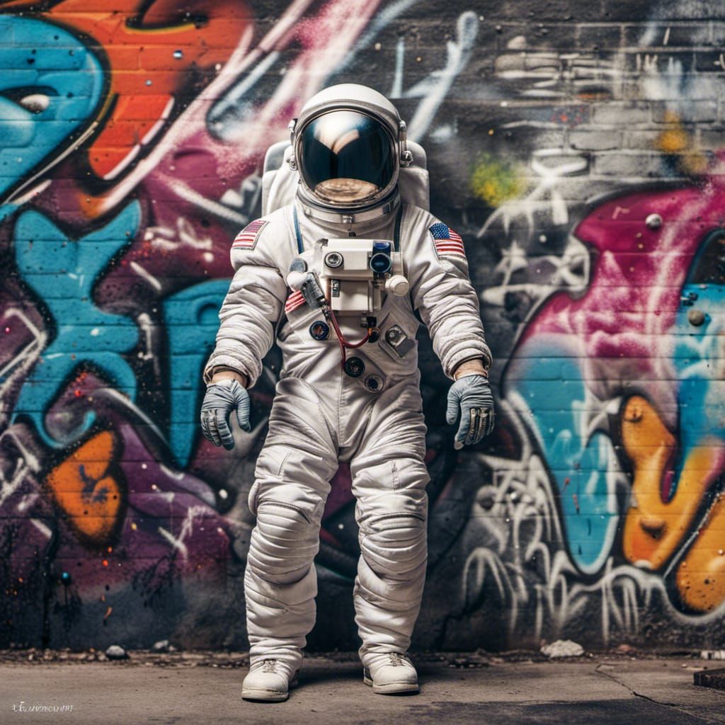 Astronaut in the hood