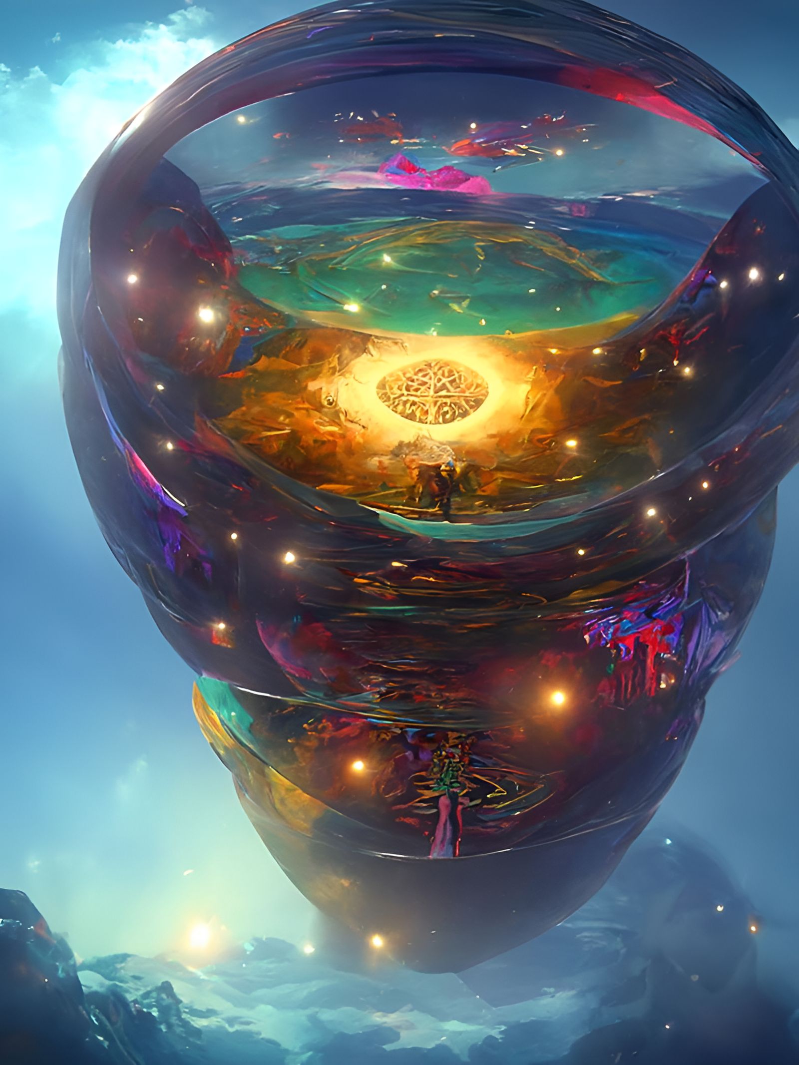 Cosmic Paradise Inside Miracle Memory Sphere