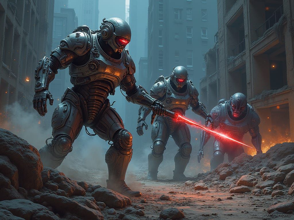 Genetically altered soldiers in gleaming power armor clash with mutated creatures imbued with dark magic. Perhaps one faction relies on slee...