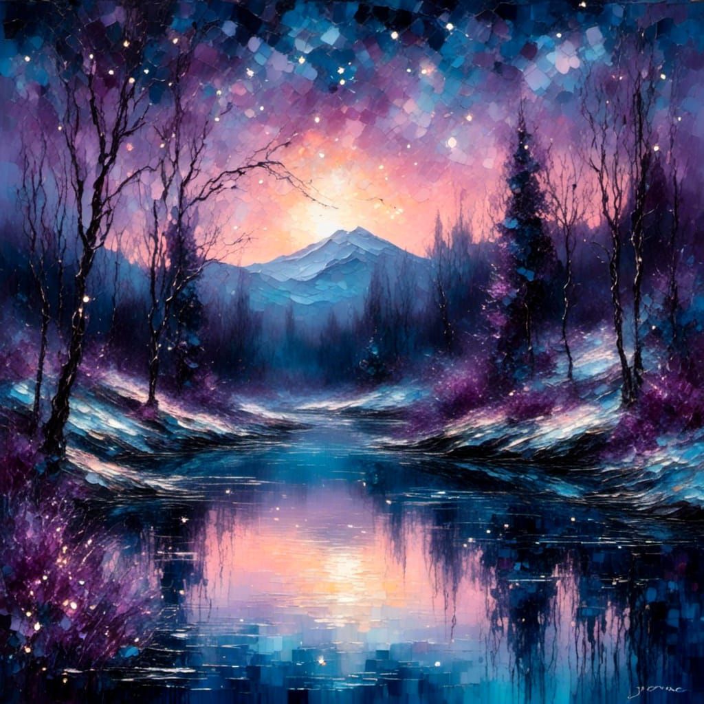  Nocturnal landscape   by @undefined