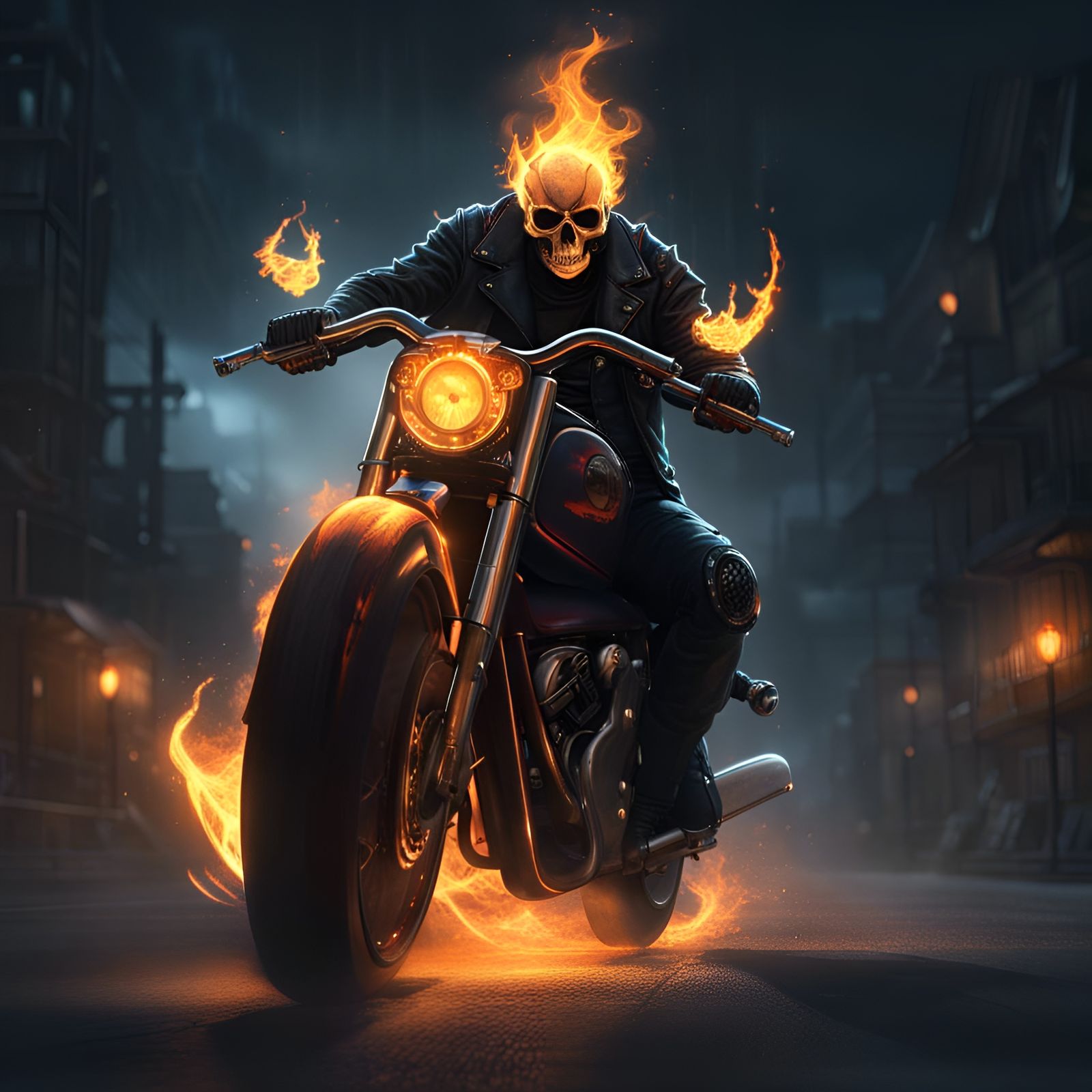 A Ghostrider - AI Generated Artwork - NightCafe Creator