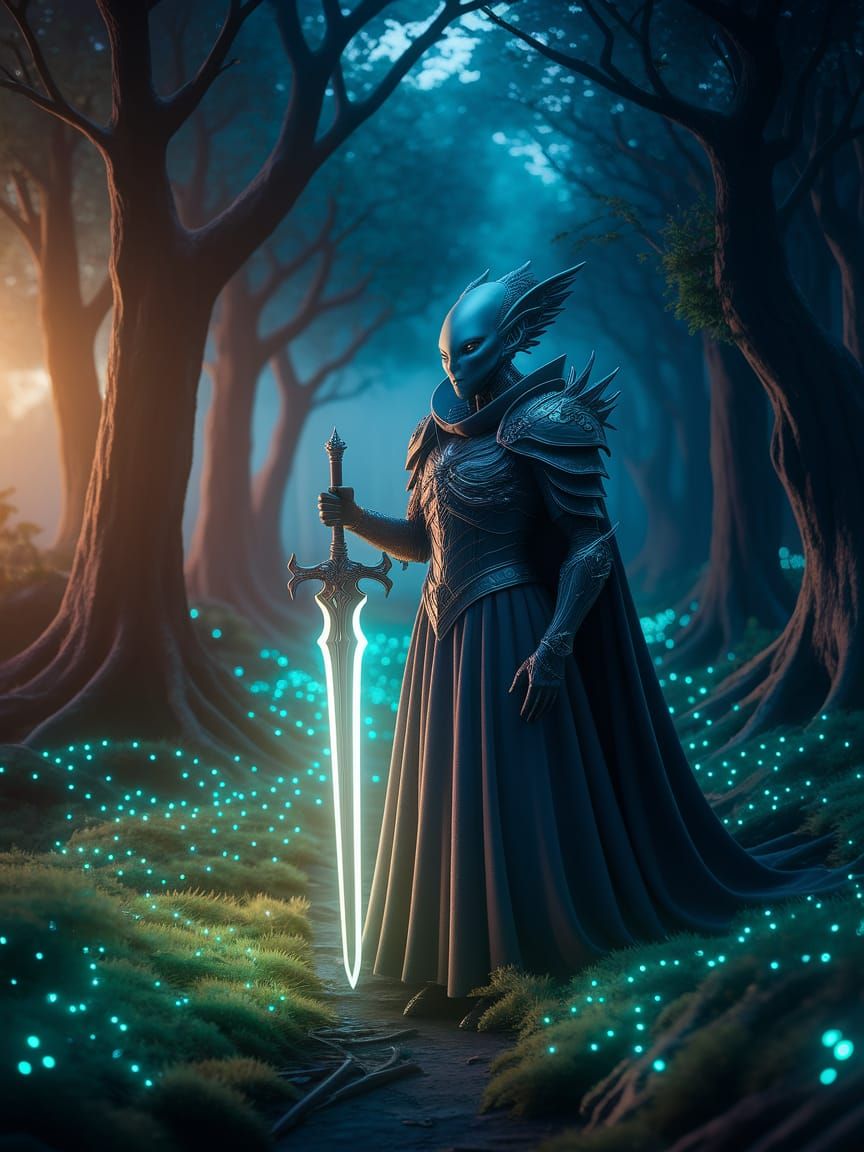 Alien Knight   by @Leonardo