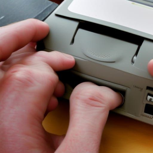 Thumbing in a floppy AI Generated Artwork NightCafe Creator