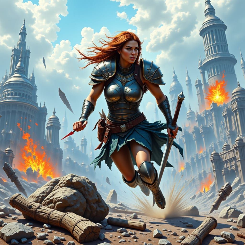 <lora:Flux Combat:1.0>