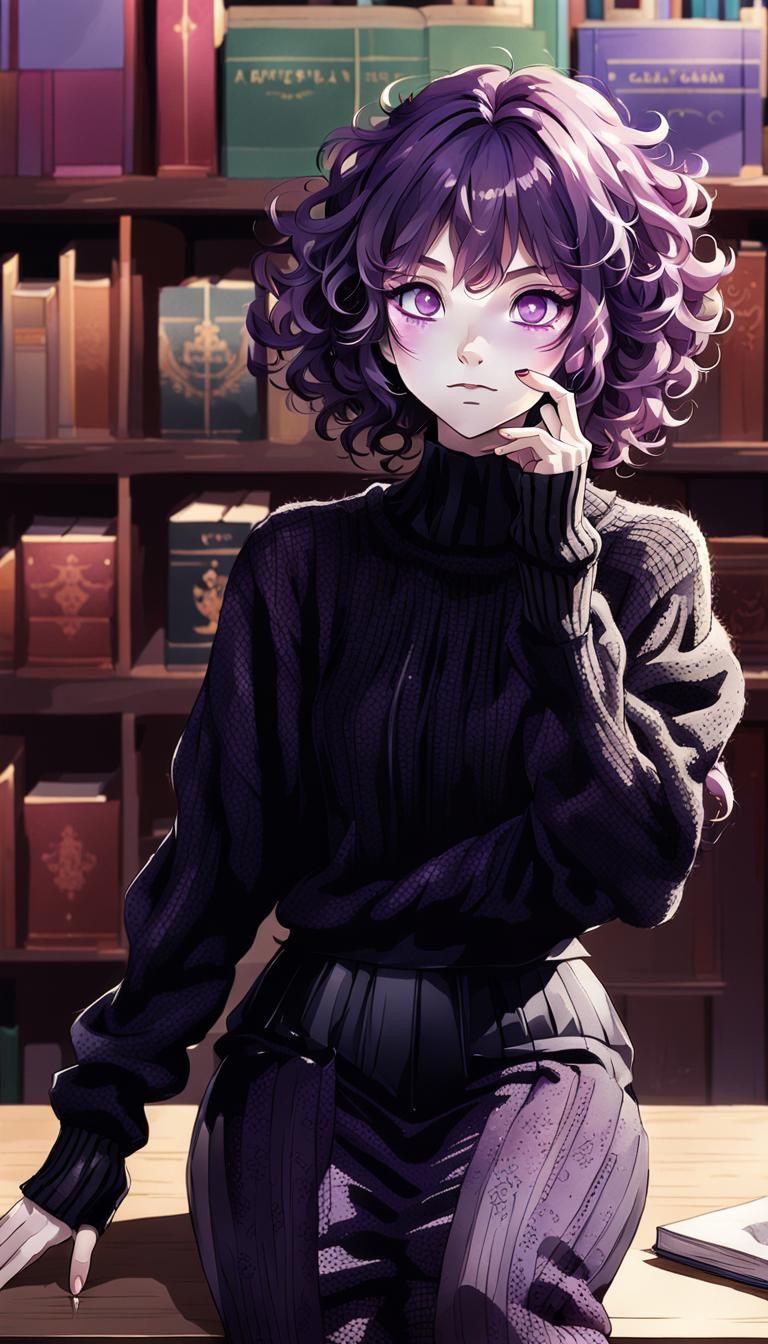 The time we meet in the library.