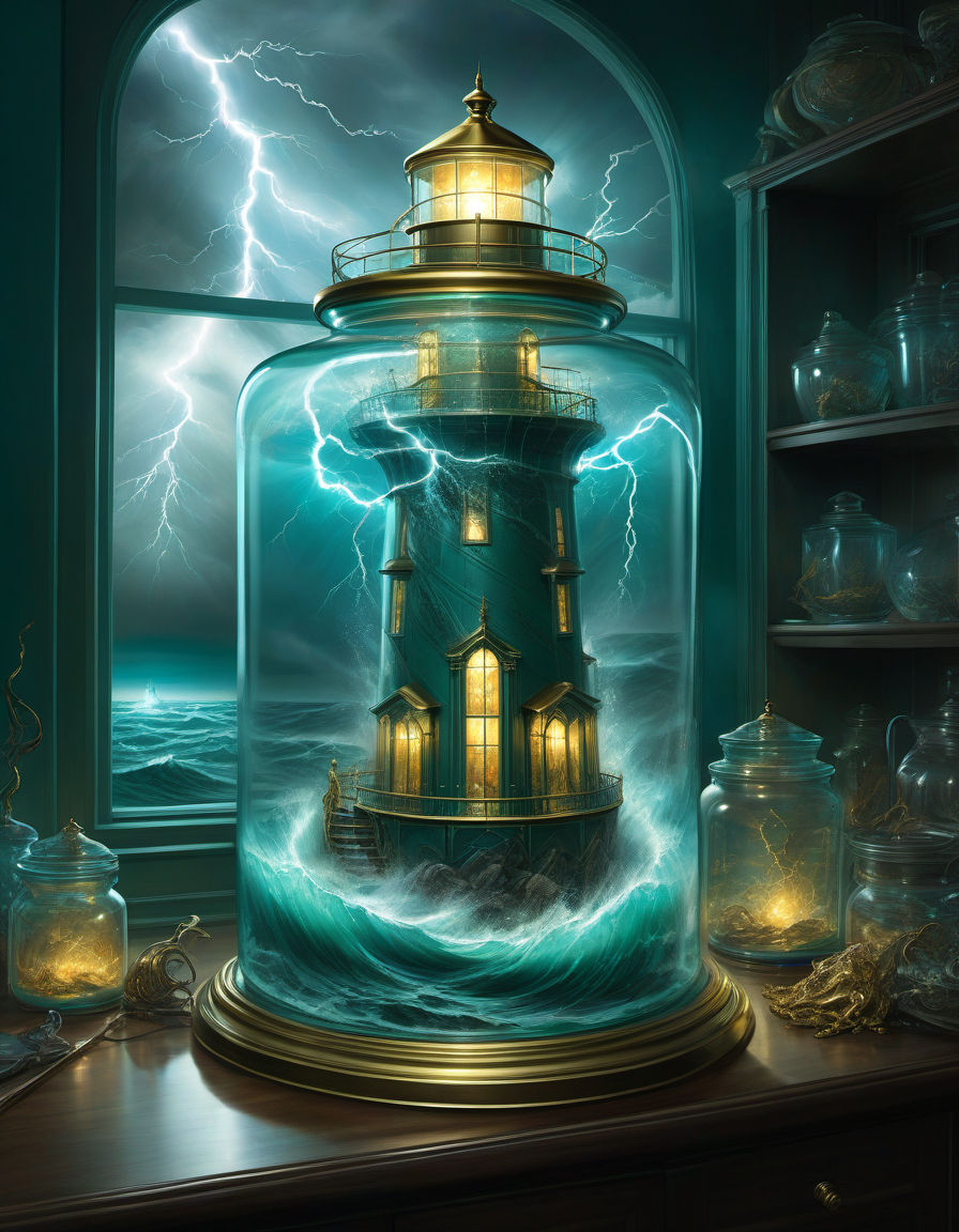 Lighthouse Caught in an Ocean Storm !!