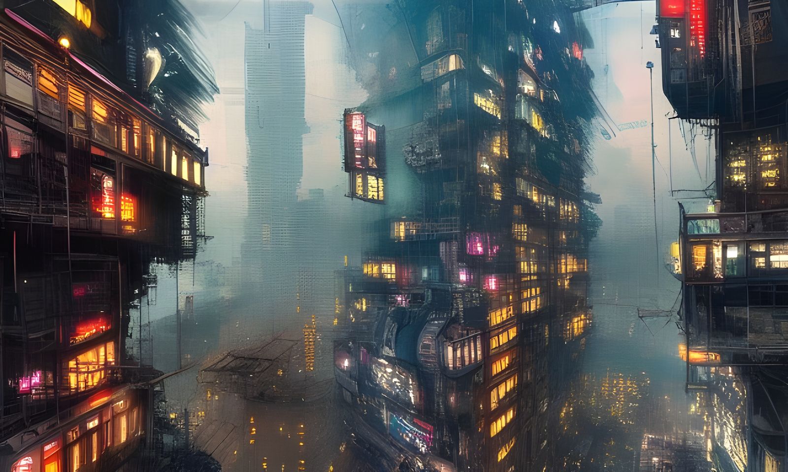 Cyberpunk City - AI Generated Artwork - NightCafe Creator