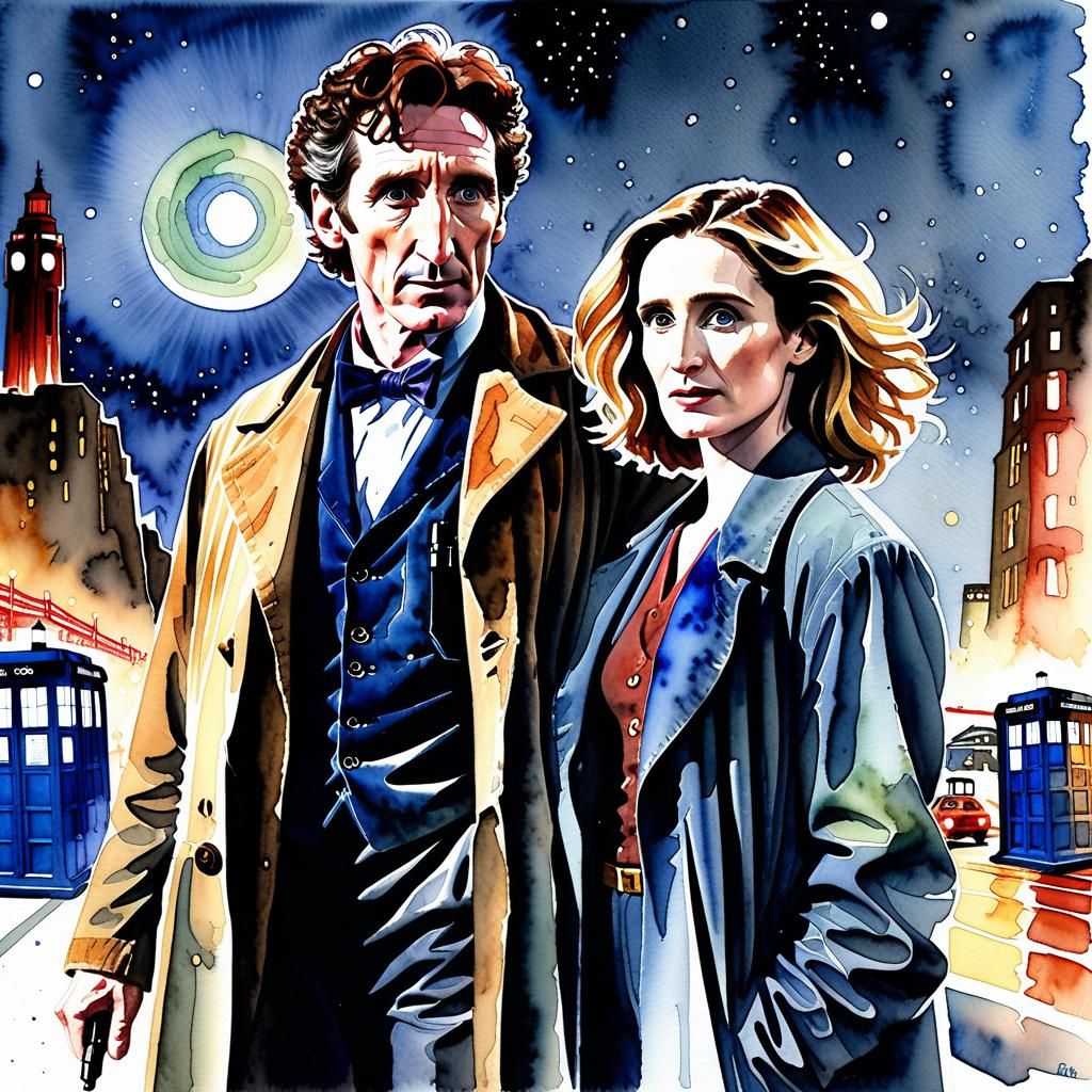 Paul McGann as Doctor Who with ideal companion