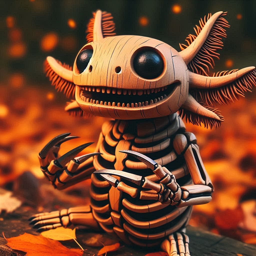 Axolotl Wood Scissorhands
