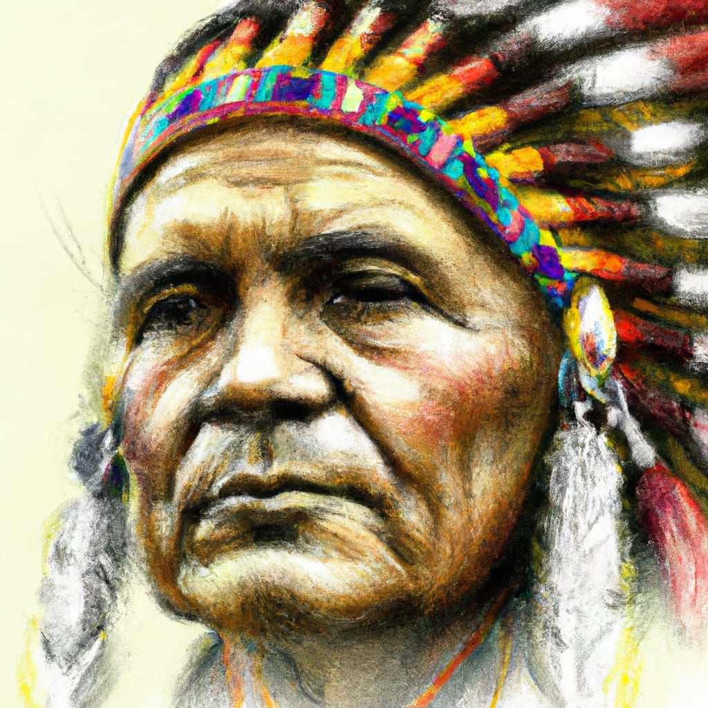 Warbonnet in Crayon 2  by @OldMrBoo