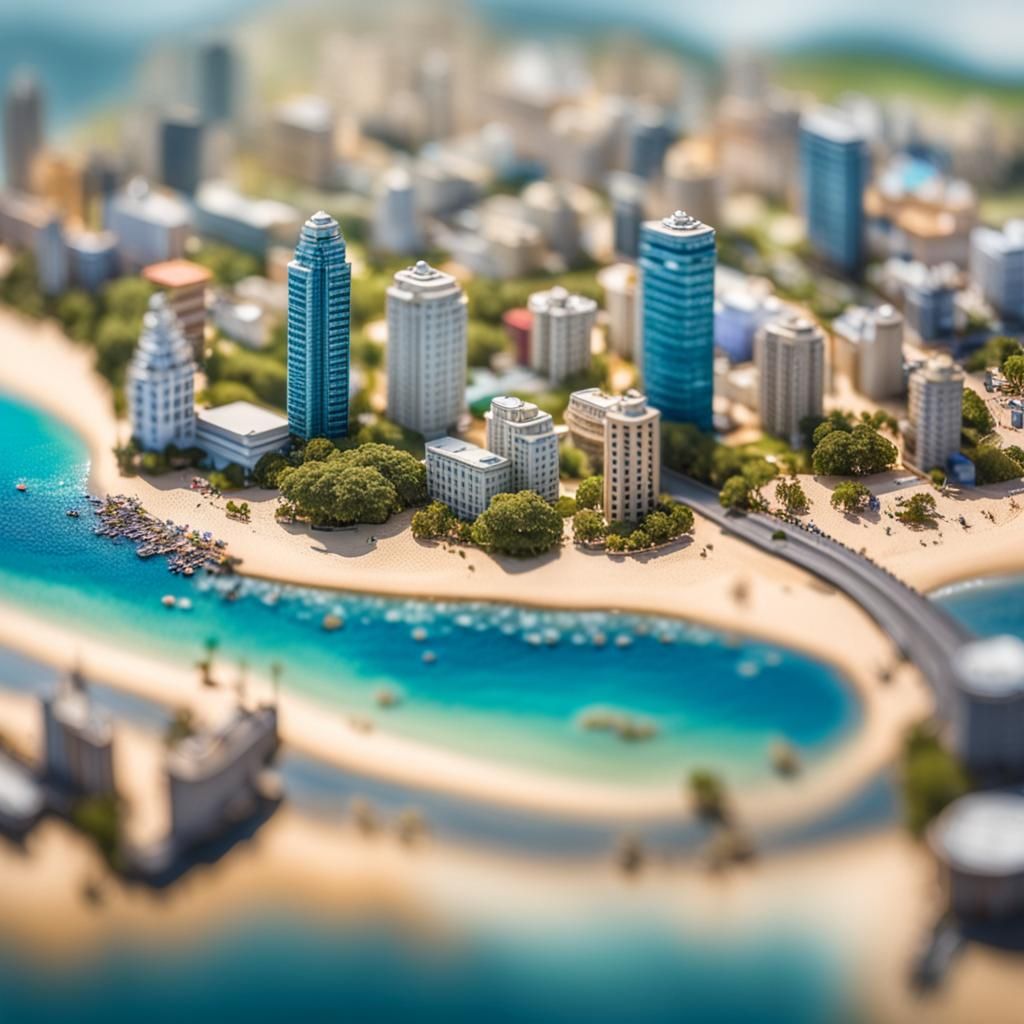 Tiny beach