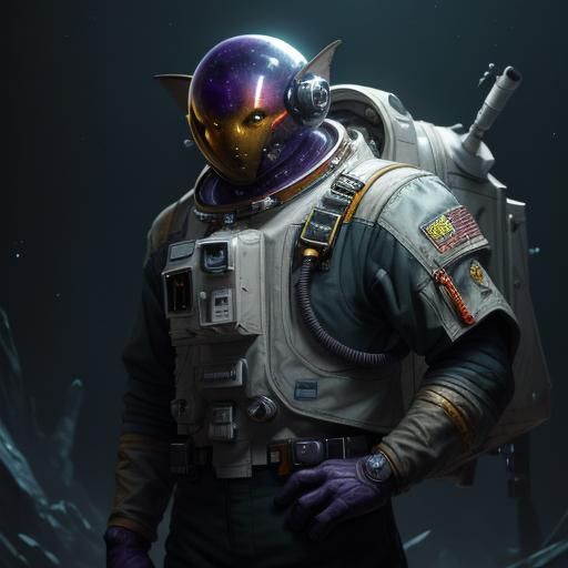 Gremlin in a Astronaut suit