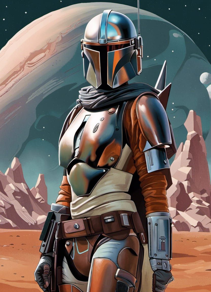 Bo-Katan Kryze, Leading the Mandalorian to a New Future - AI Generated  Artwork - NightCafe Creator