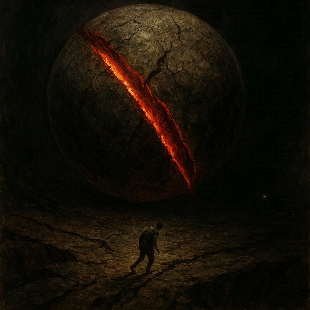 What if the world were a wound, its fabric torn with every s...