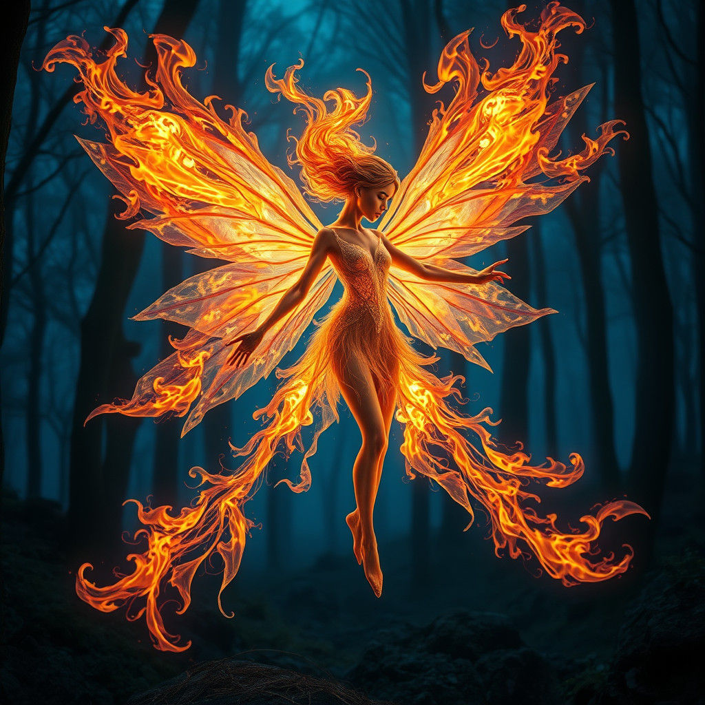 Fire Fairy  by @Sebastian