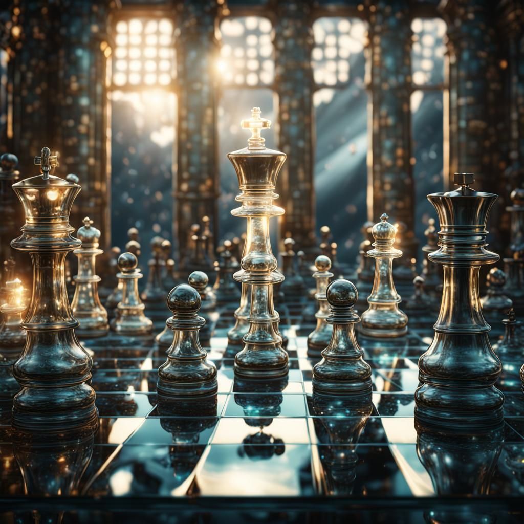 Glass Chess Set  by @Orsolya Kiss