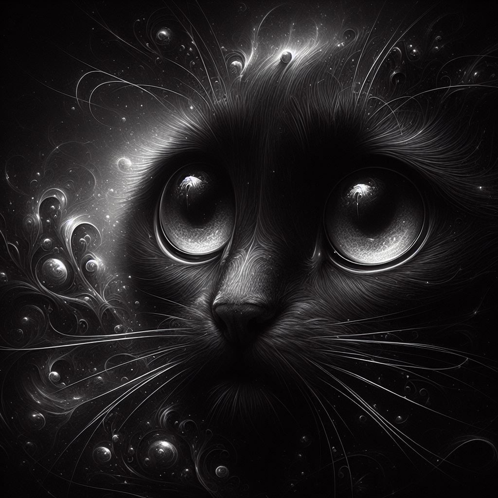 Un chat dans la nuit