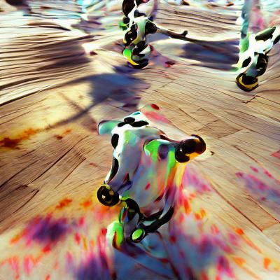 Cow on Roller Skates