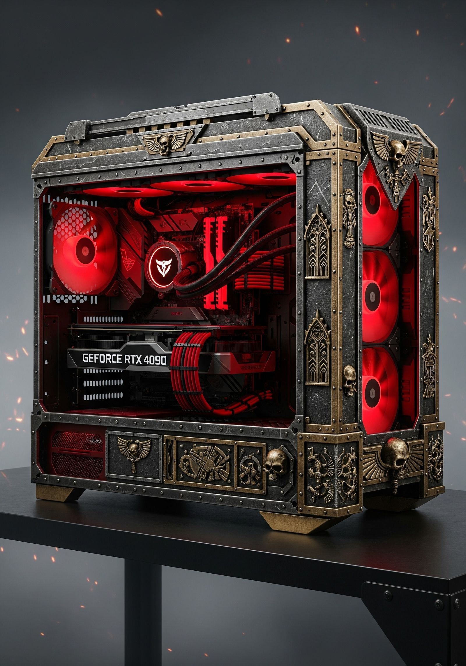 Custom PC in the Warhammer 40k theme