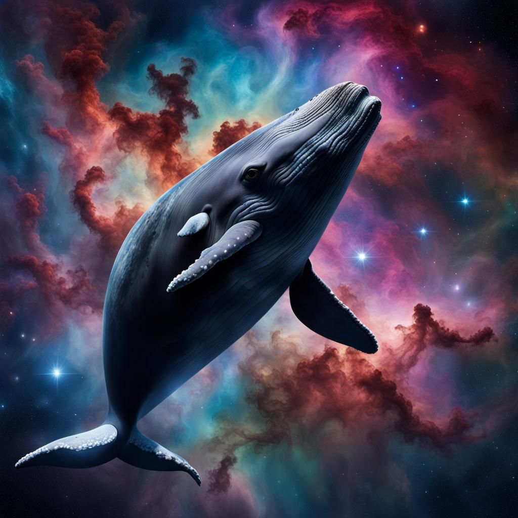 Journey of the Celestial Whale (series) - AI Generated Artwork ...