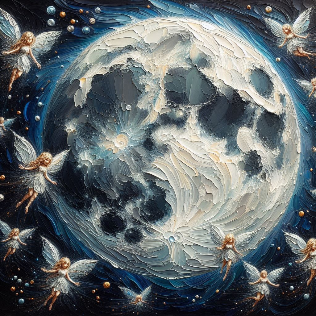 full moon, moon fairies