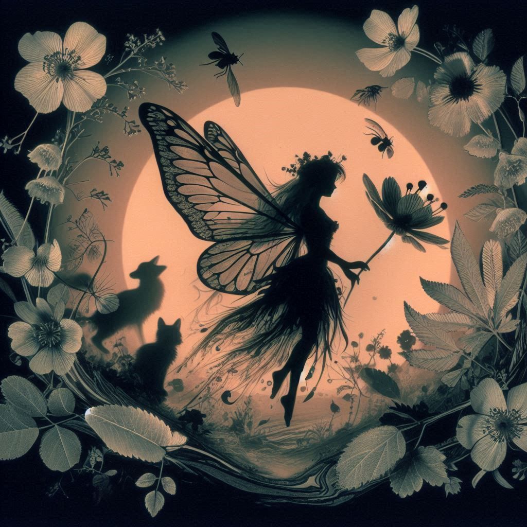 August 2024 Art Jam Images  fairy and photograms