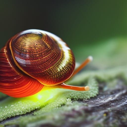 glowing snail