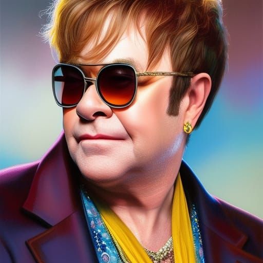 Ask The Ai Elton John Ai Generated Artwork Nightcafe Creator