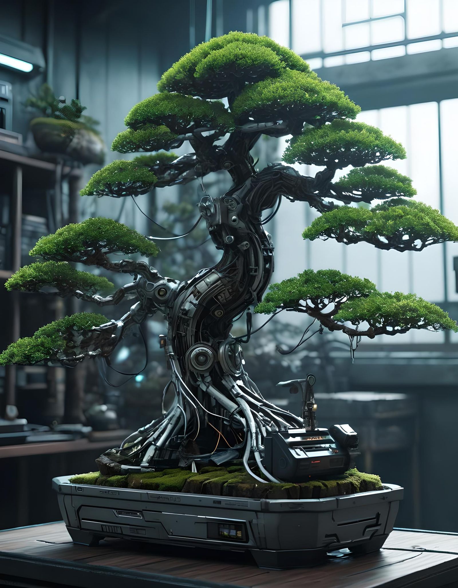 biopunk bonsai   by @Krawuzzn