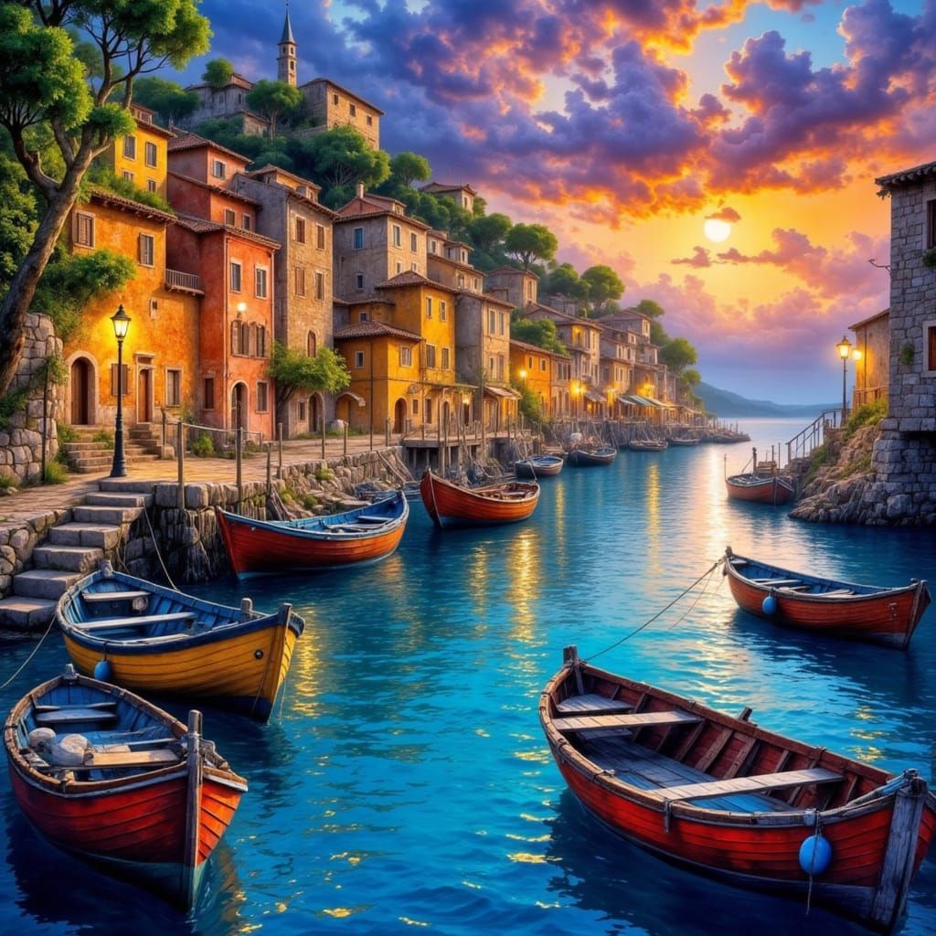 Mediterranean Harbour    by @AriesFire