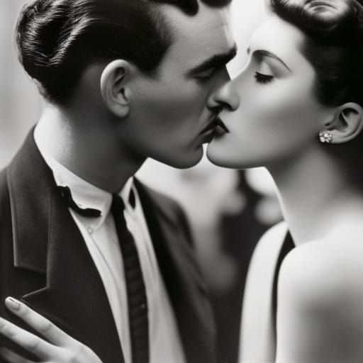 robert doisneau, le baiser,  beautiful people, perfect face,...