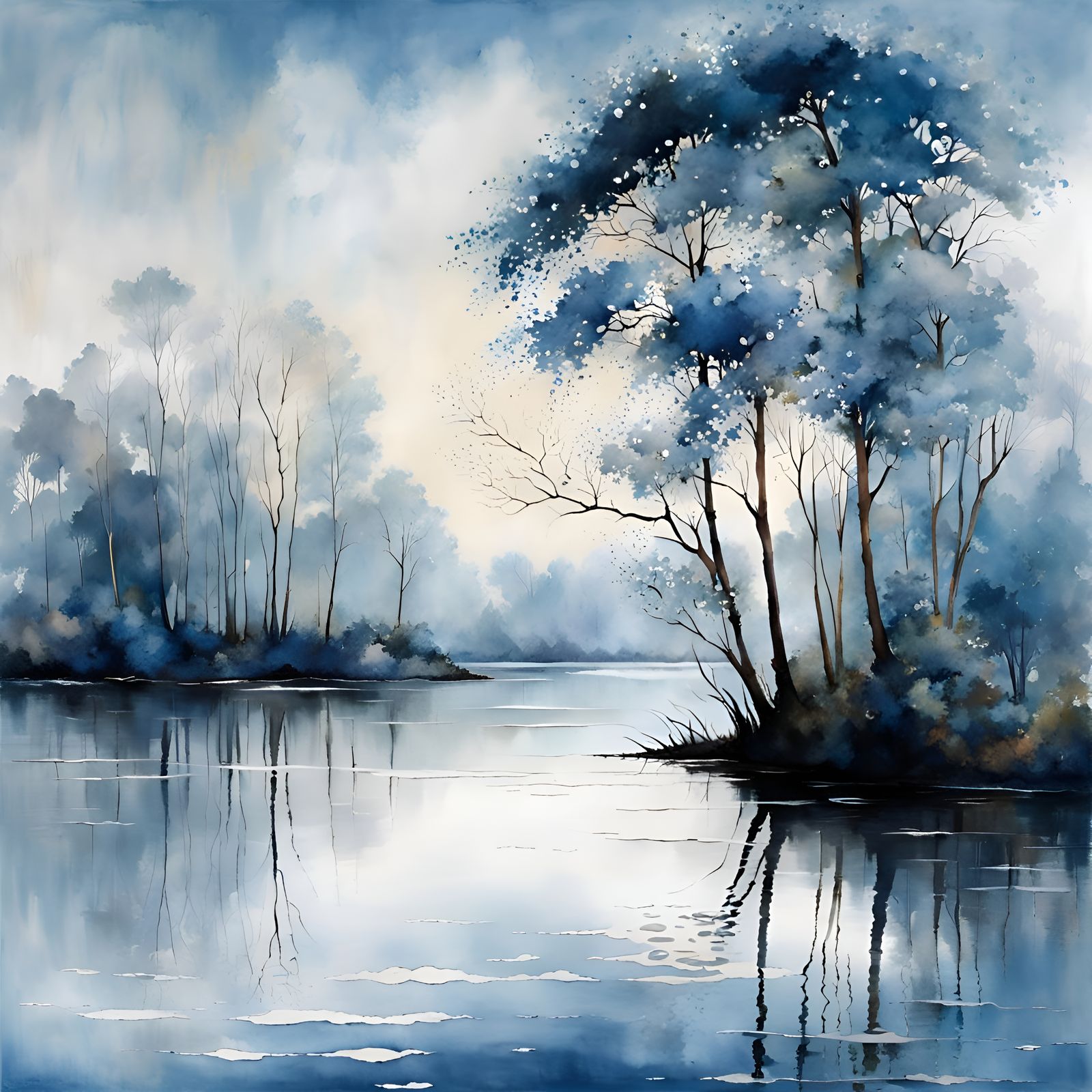 Riverscape Blues  by @Dulcineia