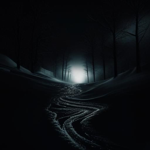 snowy intricate ect composition, high contrast, cinematic, a...