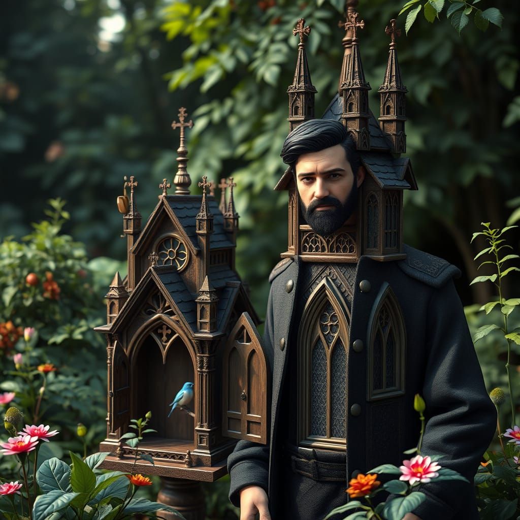 trapped in the birdhouse