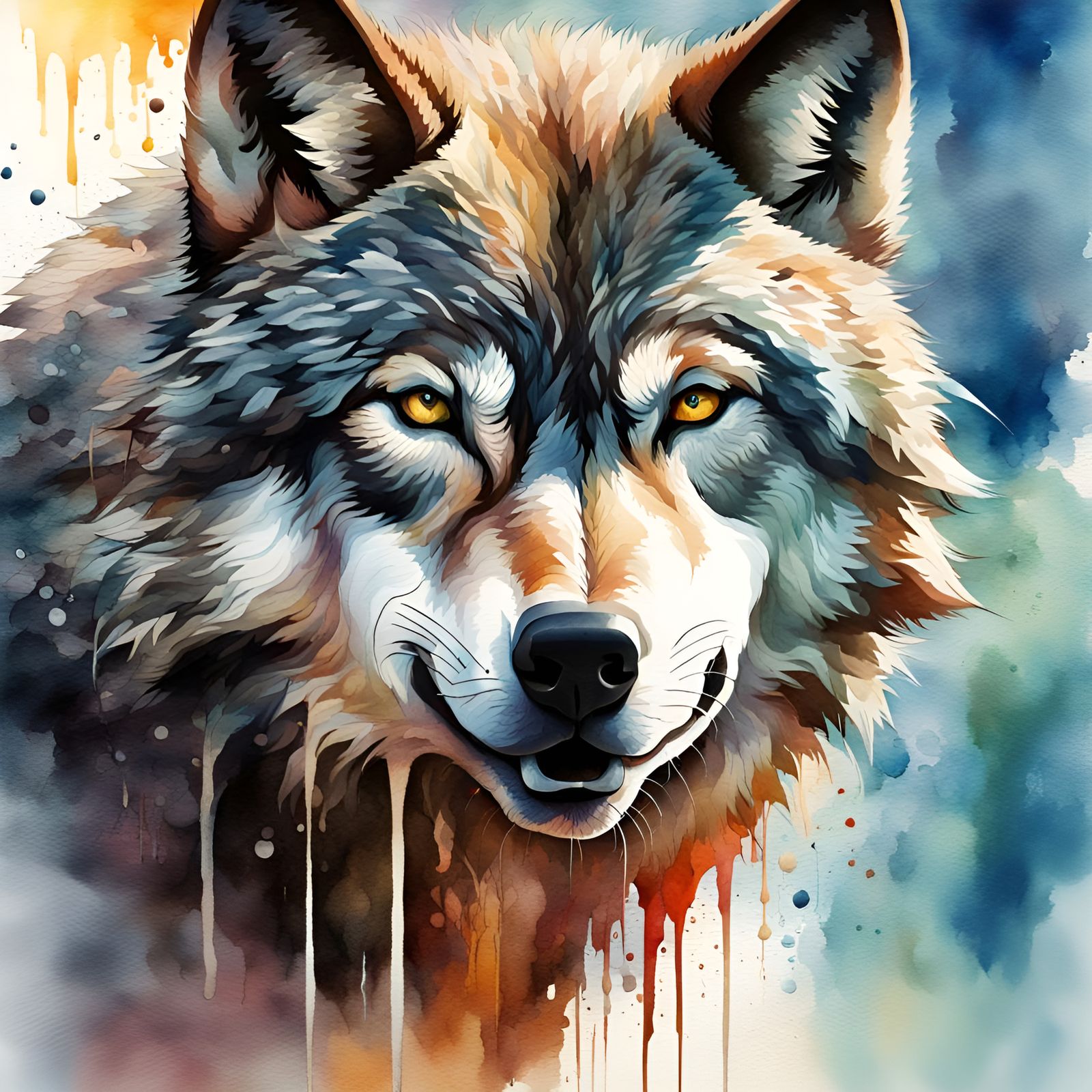 The wolf moment - AI Generated Artwork - NightCafe Creator